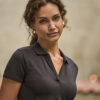 Women's luxury stretch v-neck polo (1409)