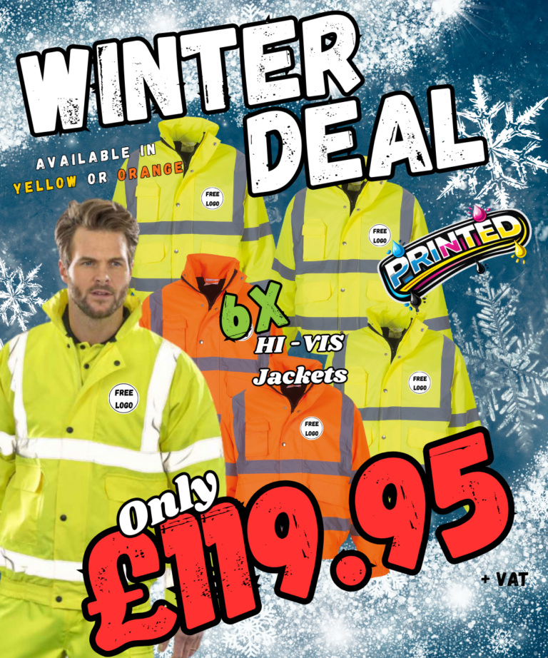 6x Uneek UC804 Hi-Vis Bomber Jackets | Free Logo Print