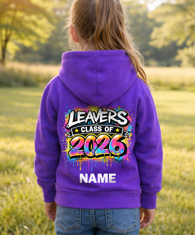Basics Edition School Leavers Hoodie Kids Sized – Design 3