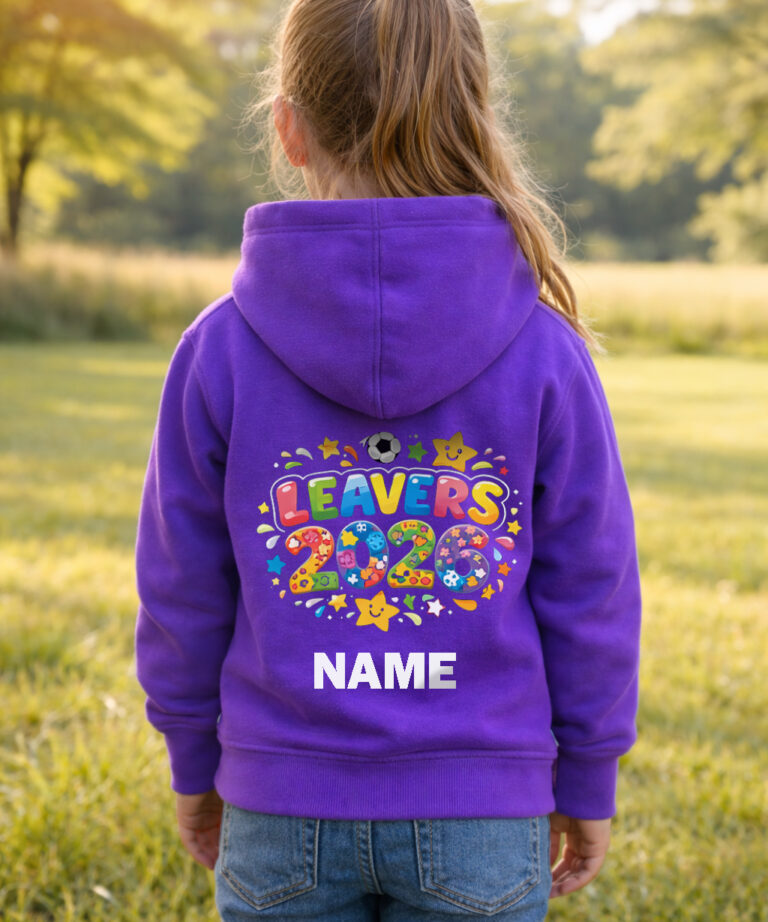 Basics Edition School Leavers Hoodie Kids Sized – Design 4