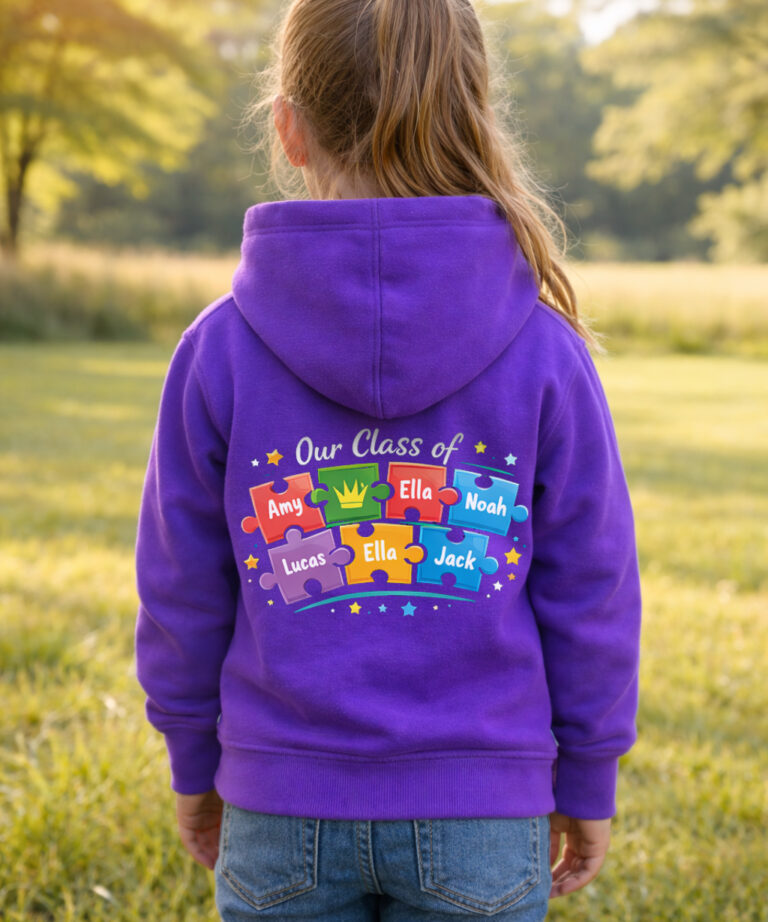 Basics Edition School Leavers Hoodie Kids Sized – Design 8