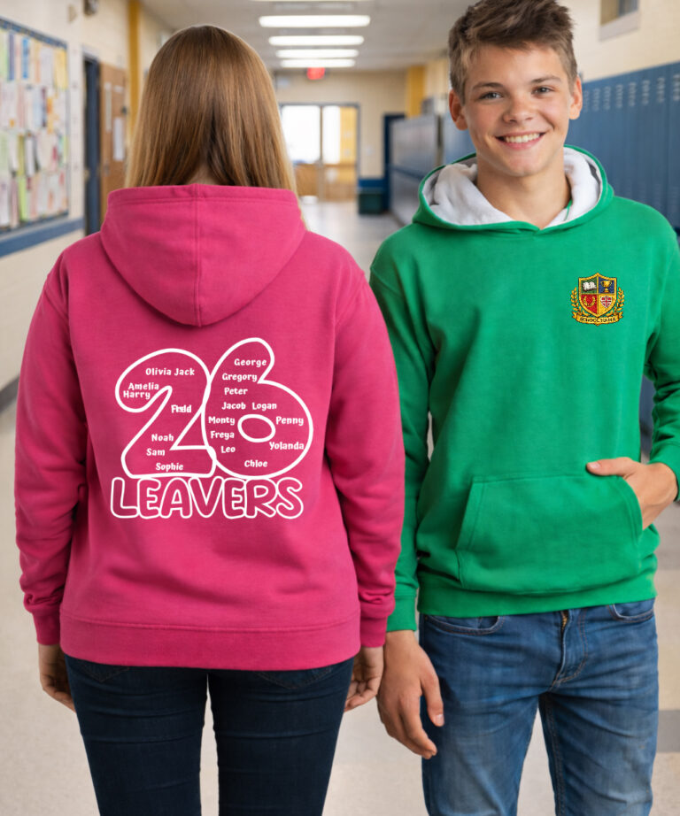 Varsity Edition School Leavers Hoodie Kids Sized – Design 1