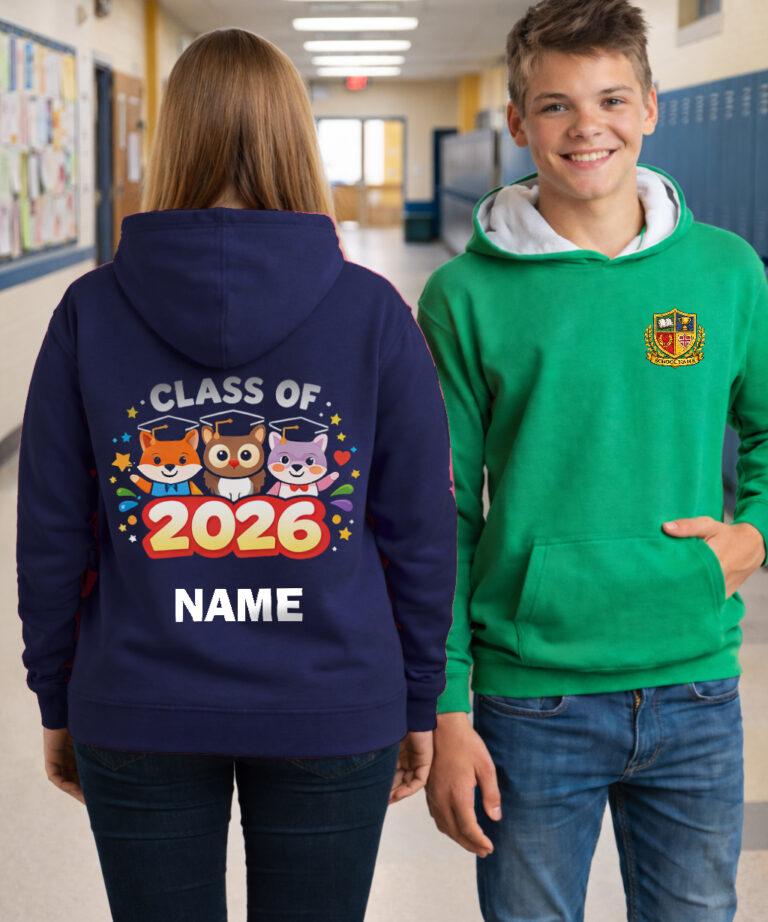 Varsity Edition School Leavers Hoodie Kids Sized – Design 7