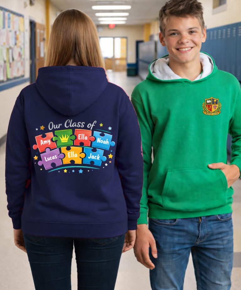 Varsity Edition School Leavers Hoodie Kids Sized – Design 8