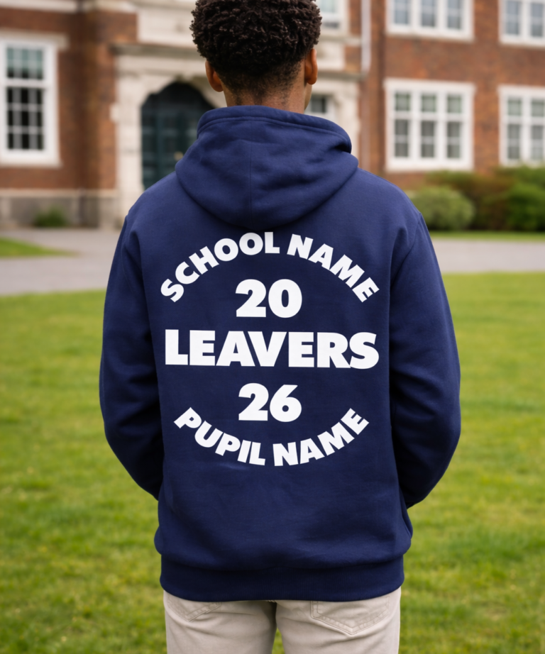 Basics Edition School and College Leavers Hoodie Adult Sized - Design 3