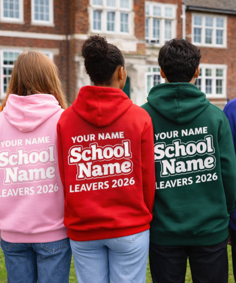 Alternative view of Basics Edition School and College Leavers Hoodie Adult Sized - Design 4