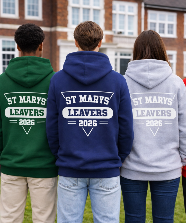 Alternative view of Basics Edition School and College Leavers Hoodie Adult Sized - Design 9