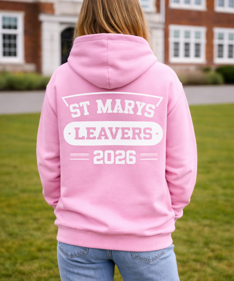 Basics Edition School and College Leavers Hoodie Adult Sized - Design 9
