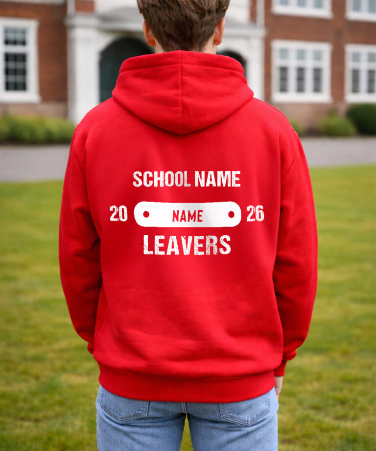 Basics Edition School and College Leavers Hoodie Adult Sized - Design 7
