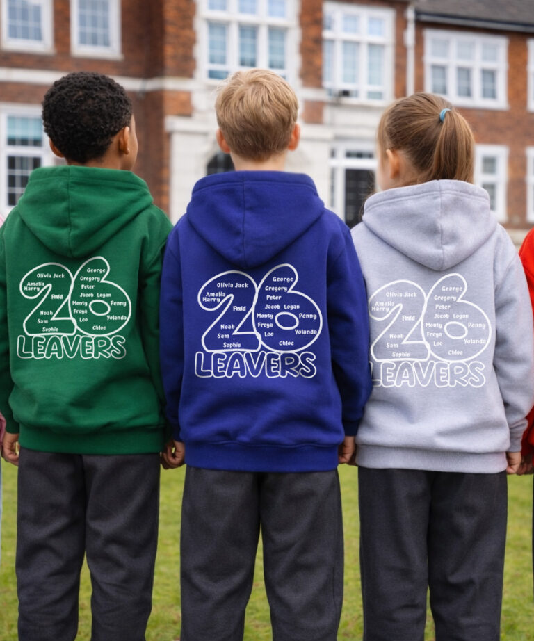 Alternative view of Basics Edition School Leavers Hoodie Kids Sized – Design 1