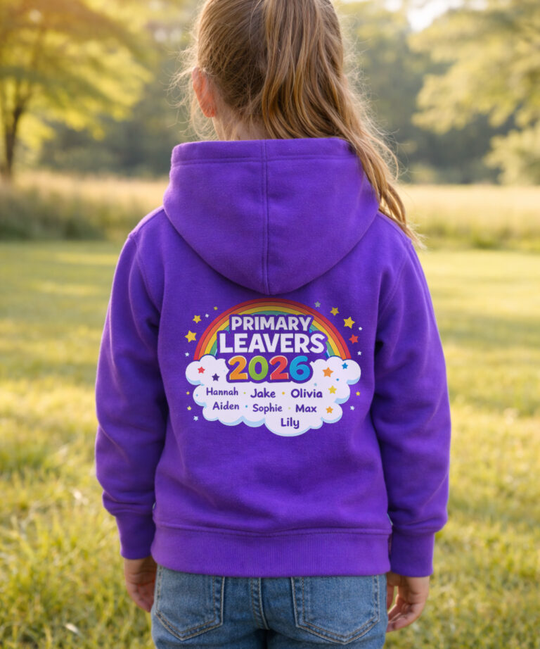 Basics Edition School Leavers Hoodie Kids Sized – Design 9