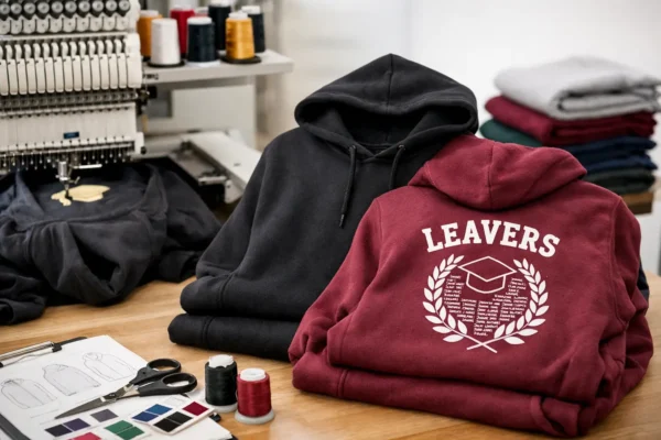 How to Order Embroidered Leavers Hoodies