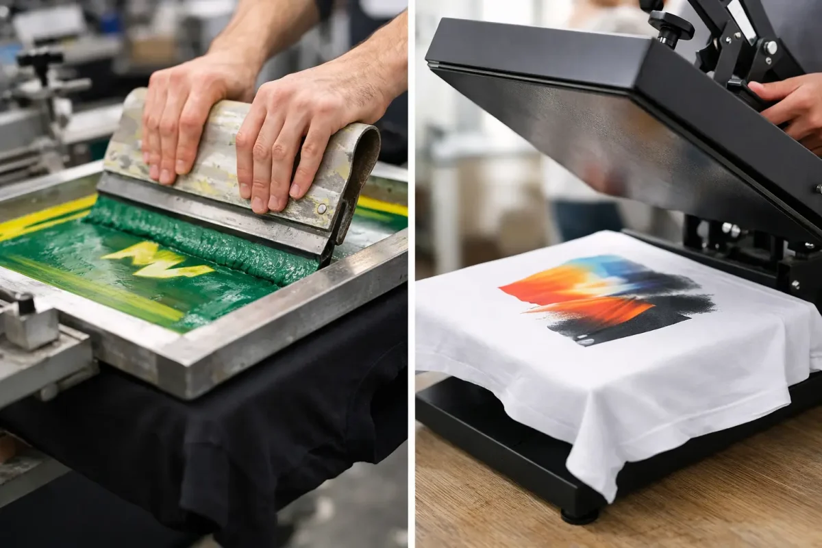 Screen Printing vs Heat Transfer