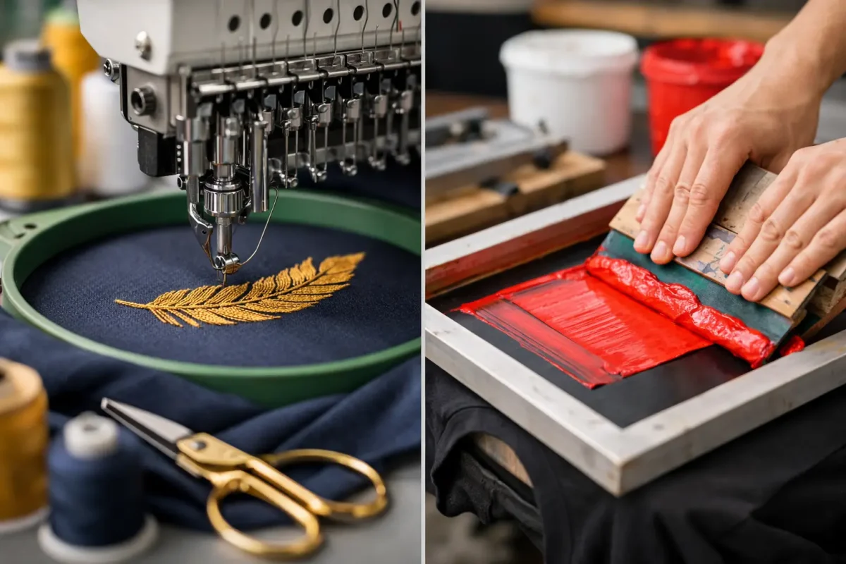 How to Choose Embroidery or Print