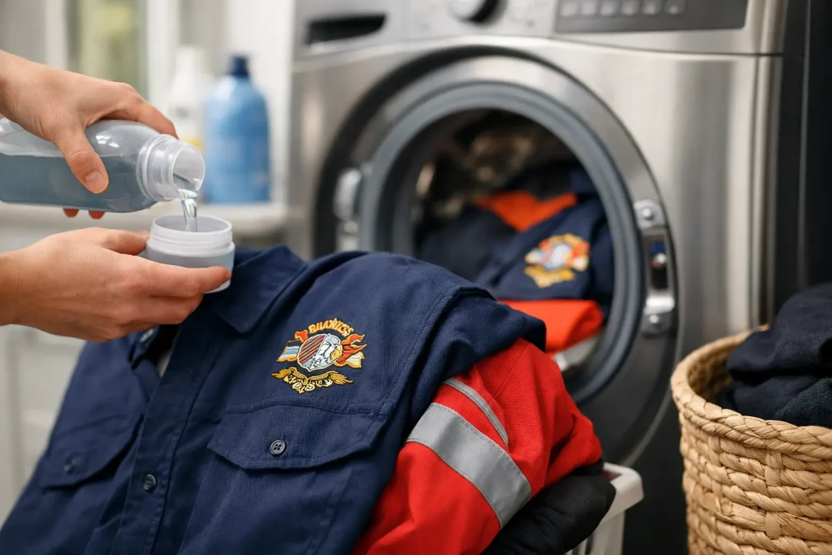 How to Wash Embroidered Workwear Safely